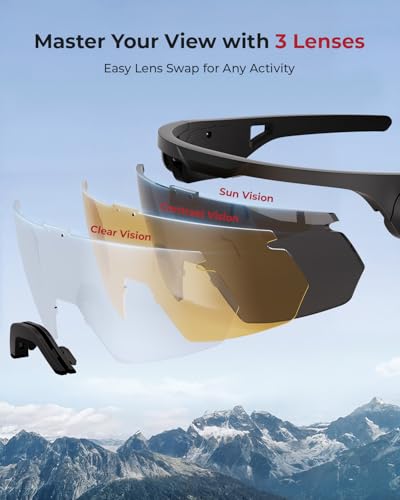 ONNAIS Shooting Glasses with Earplugs - ANSI Z87.1+ Safety Glasses with Detachable NRR 32dB Earplugs, Anti-Fog Eye Protection for Gun Range, Industrial Work, Cycling, Gifts for Men Women, Black - Thumbnail 4