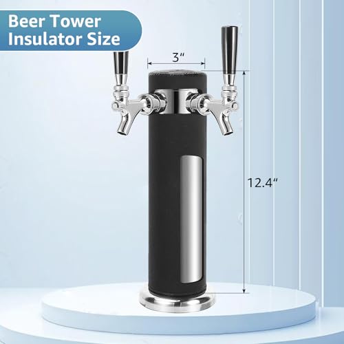 Double Tap Beer Tower Cooler Insulator, Kegerator Tower Sleeve by WELLBOM - Used condition - Image 3