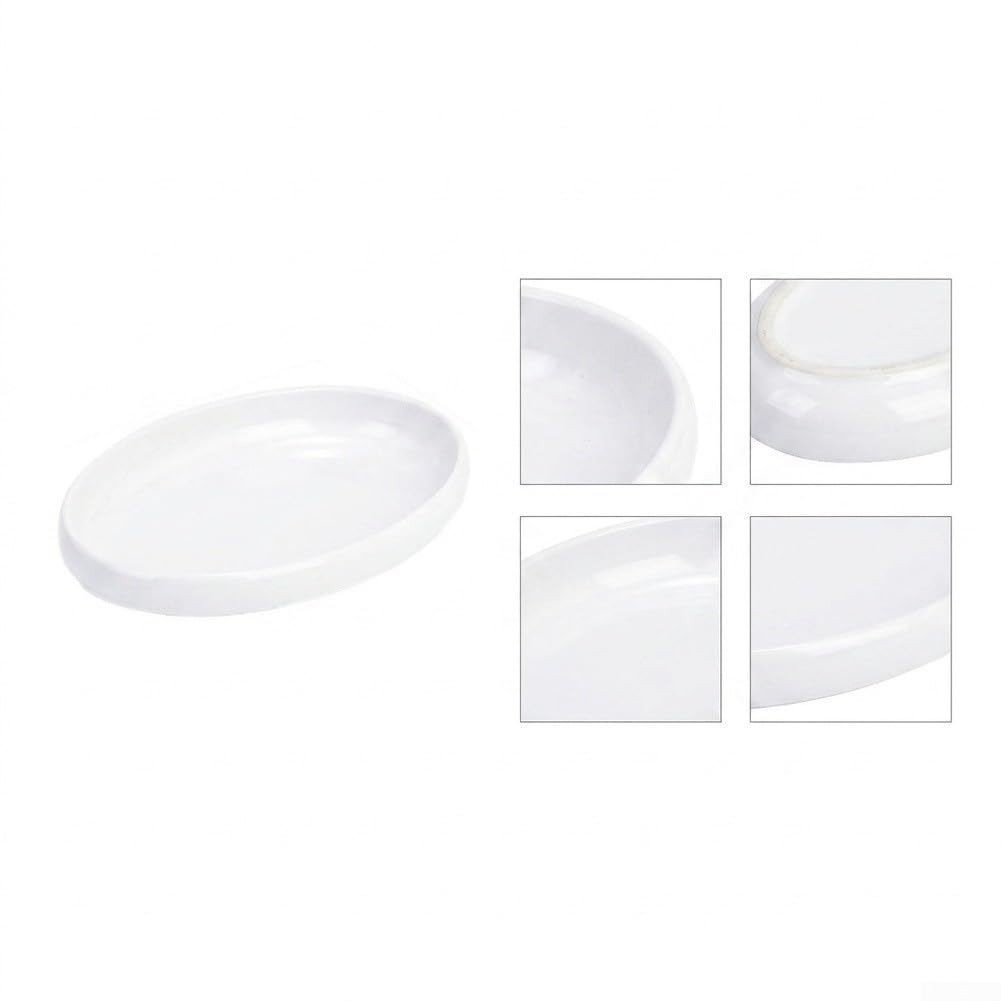 Assiettes Ovales Mélamine 20cm Blanches 4 Incassables Assiettes