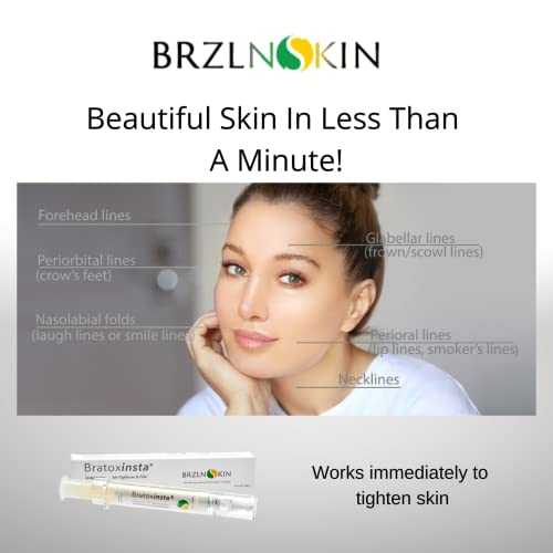 Brzlnskin Instalift Instant Wrinkle Filler | Anti Aging Skin Tightening Eye Serum | Best Cream For Face Lift Deep Wrinkles Remover | Stem Cell Formula Mouth Forehead Rapid Repair | Under Eye Brightener Bags Eraser 12Ml #TOP5