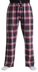 Navy Red Plaid 100% Cotton Flannel