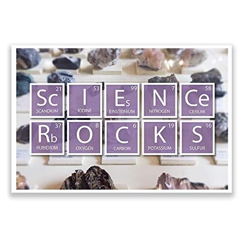 DHDM Designs Classroom Poster Science Rocks | Unique Posters for Classrooms | Periodic Element Poster Series | 12-Inch by 18-Inch | Science Class Posters JSC820 Cover