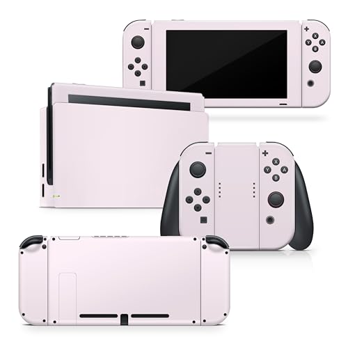 Skin pour Nintendo Switch autocollant vinyle 3M rose pastel console
