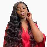 Brazilian Human Hair Body Wave Bundles with Closure(14 16 18+14) 100% Unprocessed Virgin Human Hair 3 Bundles with Closure 8A+ Upgrade Hair Bundles with Closure Free Part...