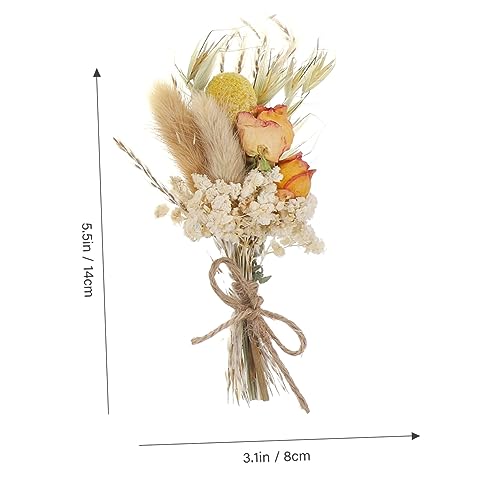 Mini Ramo de Flores Secas Realistas 6pcs miniatura 2