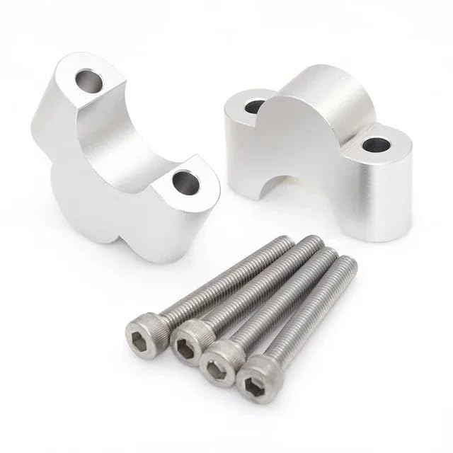 Adaptateur hauteur guidon 30mm avec support arrière pour une maniabilité moto accrue