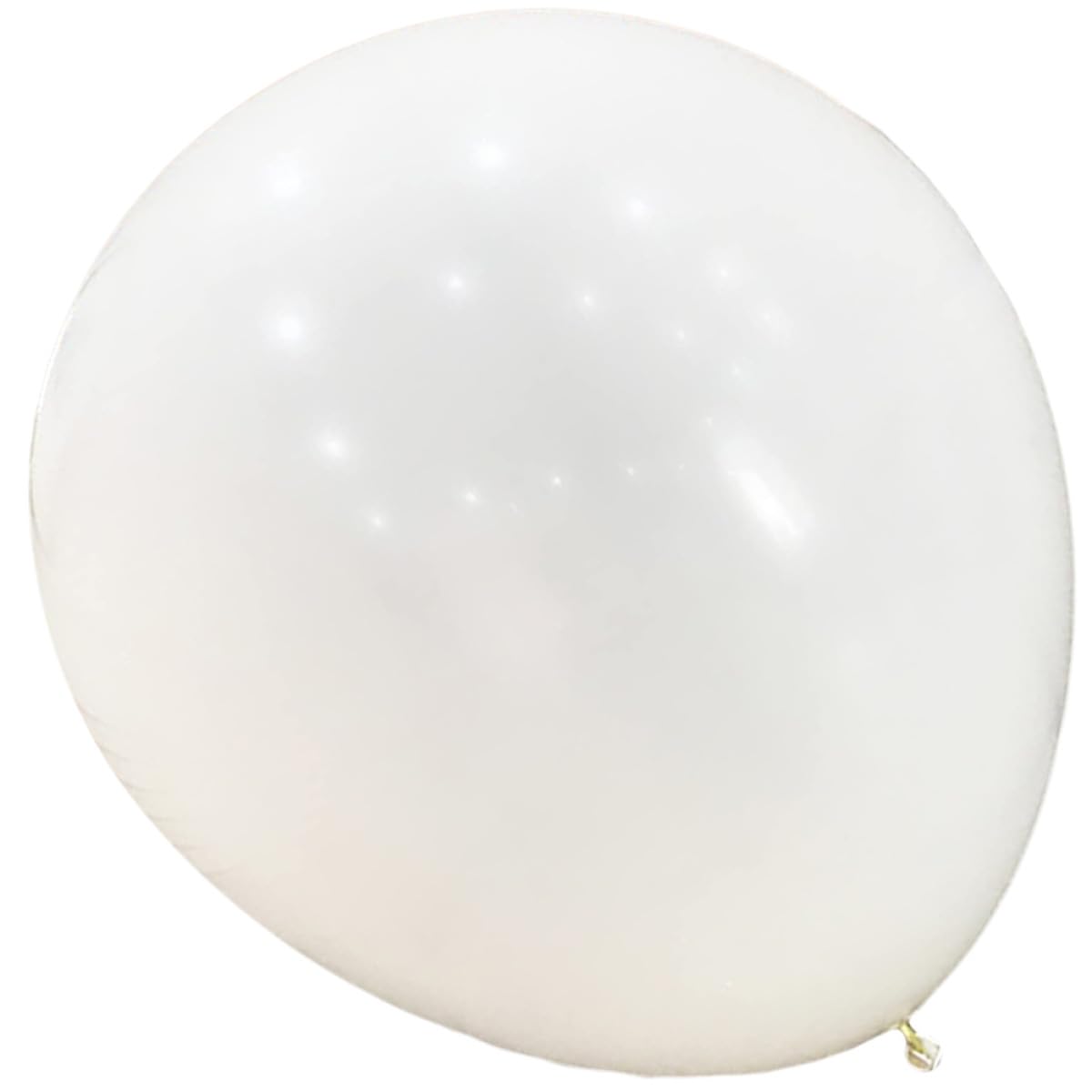 Extra Großer Jumbo Latexballon 120 Zoll Weiß Rund Wetterfester Dekorationsballon für Hochzeit Party Wetterbeobachtung