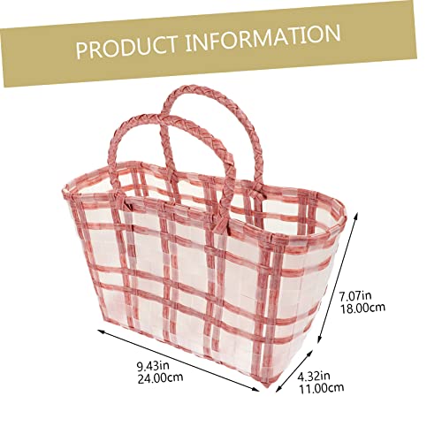 LIFKOME Straw Woven Handbag Capacity Portable Tote for Weddings Picnics Daily Use Lightweight Material Design present for Friends Family2