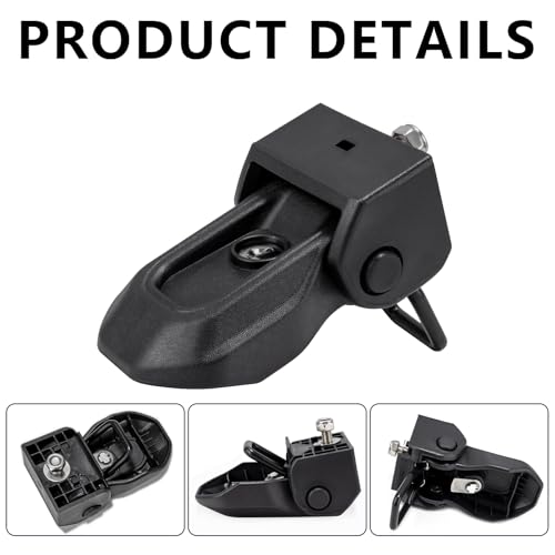 Image of Hood Latches Locking Hood Catch Kit Compatible with Jeep Wrangler JL JLU 2018-2025 / Gladiator JT 2020-2025 (Black)