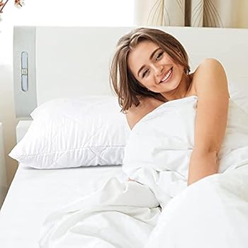 Dreamnights Waterproof Pillow Protectors 4 Pack Quilted Zipped Standard Size | Seychelles