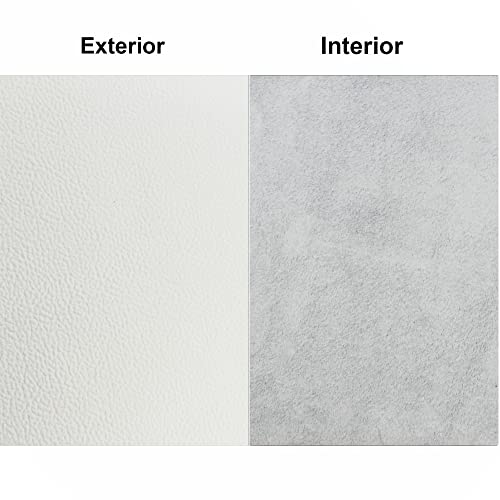 JPstraps - 100% Echtes Naturleder Regelmäßige Produktion für Lederarbeiten und Schneiderei Ideal für Handwerker, Designer, Handarbeiten, DIY oder Projekte mit Leder (Weiß, 25 cm x 20 cm)