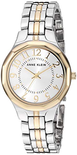 Anne Klein Women Easy To Read Bracelet Watch One Size Two Tone