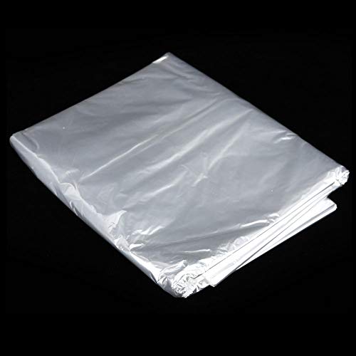 Fdit 50Pcs Disposable See-Through Clothes Dust Bags Dry Cleaning Garment Covers (3 Sizes (#2), Clear - Image 3
