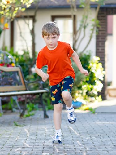Image of SURF CUZ Boys Swim Trunks with Boxer Brief Liner Toddler Boy Stretch Swimsuit Shorts Quick Dry Swimming Trunks Bathing Suit
