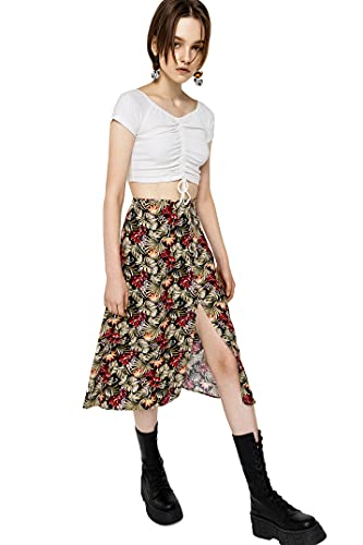 Befree Donna Gonna Midi con Spacco Alto e Bottoni