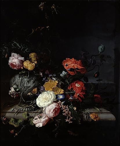 Toile Nature morte Jacob Van Walscapelle 58 x 90 cm Premium