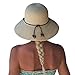 Jeff & Aimy Damen Faltbarer Strohhut Sonnenhut Urlaub Strandhut UPF 50+Beige
