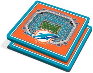 YouTheFan NFL Miami Dolphins 3D StadiumView Coaste…