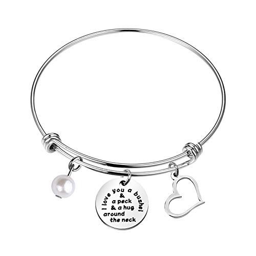 I Love You a Bushel and a Peck Mom Bracelet Grandmother Bracelet Mother's Day Jewelry
