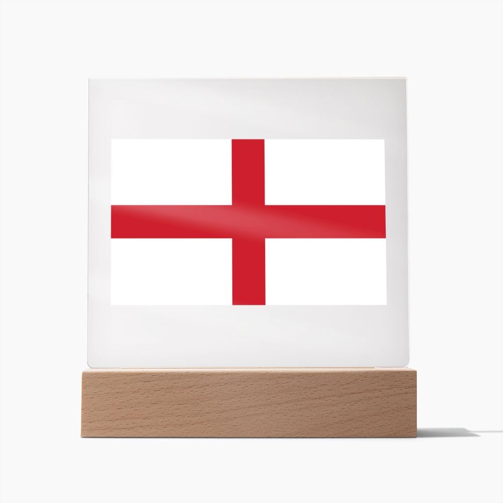 English Flag - Square Acrylic Plaque