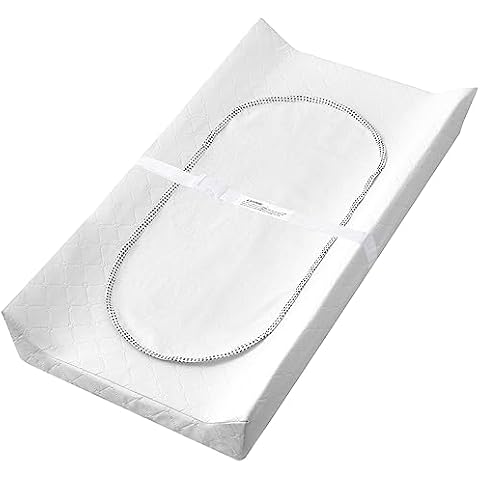Mecc Ecoh Diaper Changing Pad with Liner - Comfortable & Protective Changing Table Pad with Waterproof Surface & Non-Skid Bottom, 32x16 Cover