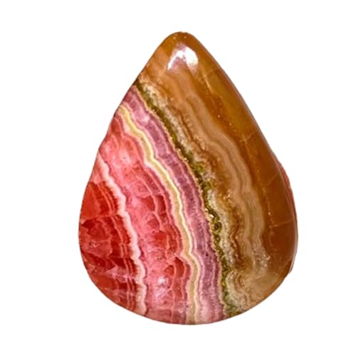 Gemme rhodochrosite naturelle de forme poire pour haute joaillerie DIY