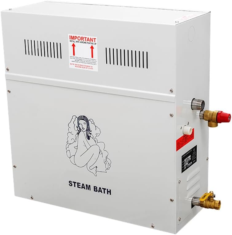 Sauna Bath Steam Generator, Steam Room Equipment with Digital Controller, Ajustable Temperature, Auto-Draining, Commercial Steam Generator Kit, for SPA, Home (9KW)