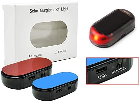 Tmac Red LED Car Alarm System Solar Dummy Imitation Security