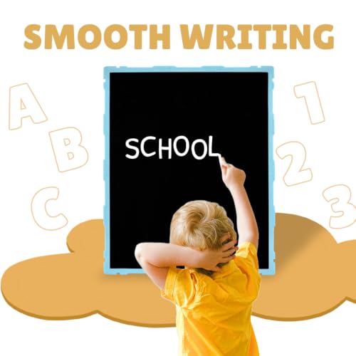 Image of Tokyodo Kids Double Sided Slate Board | Reusable Chalk Writing Pad & Educational Learning Toy for Drawing, Writing & Alphabet Practice with Word Learning Cards (22X27 CM, Badami, with Hindi Words)