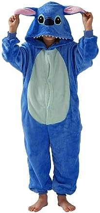 Unisex Children Animal Onesie Pajamas,Kids Flannel Halloween Cosplay Costume/Homewear/Sleepwear
