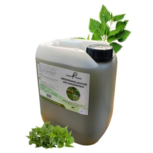 GreenPanda Brennesselsud-Konzentrat - Premium Brennesseljauche 5L - Bio-Dünger flüssig - Handgemacht in Deutschland