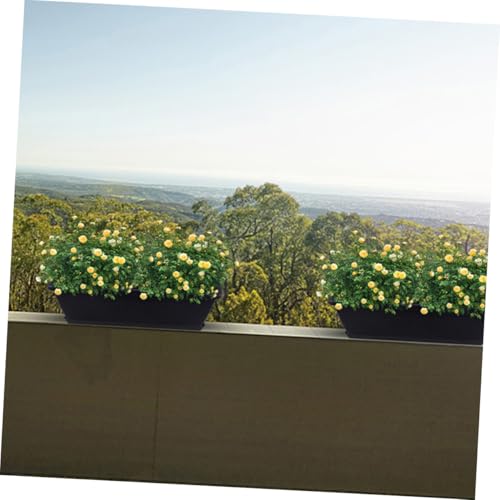 Jardinières rectangulaires plastique en ABS durable avec soucoupes intégrées - 5