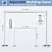 TOCRETOARE Heavy Duty Backdrop Stand, 10x10ft Pipe and Drape Backdrop Stand Kit with Adjustable Telescopic Poles Frame and Metal Base, Background Holder for Parties Wedding Birthday Photography Capacity of up to 22 lbs