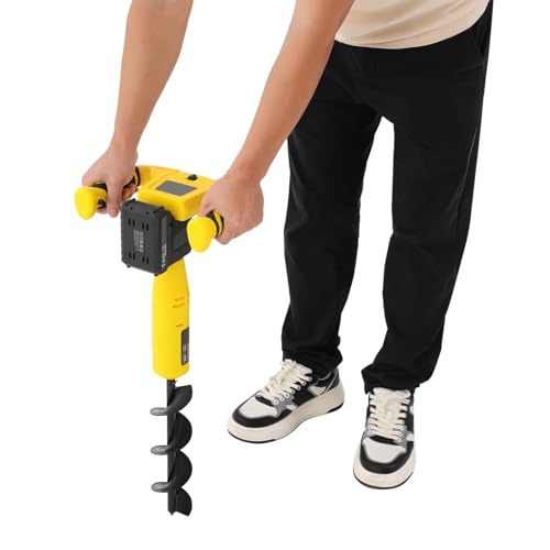 Electric Post Hole Digger Cordless Earth Auger with Bit for Gardening Planting Drilling Efficient Digging Tool
