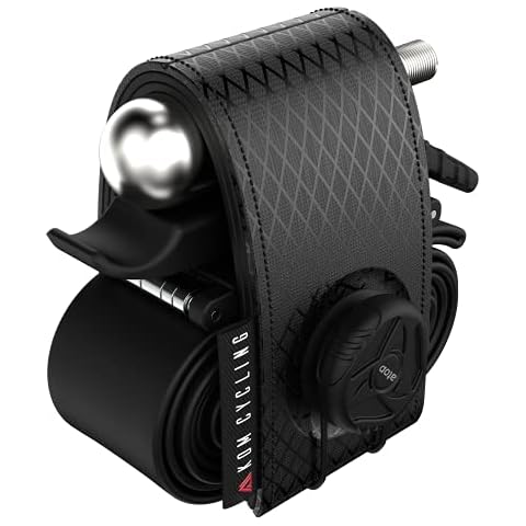 KOM Cycling MTB Frame Strap to Carry All of Your Gear - Mounting Biking Top Tube Strap - No More Velcro! Innovative Fastening System to Keep Your Gear Secure Cover