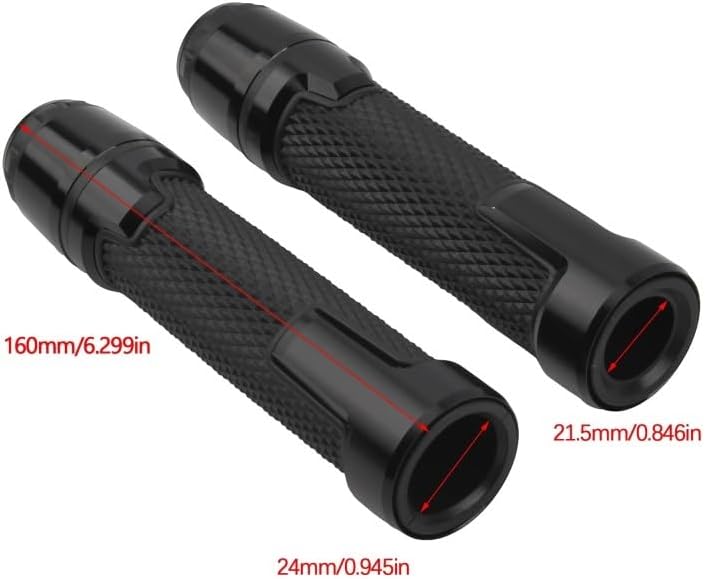 7/8 "22mm Motorcycle Fatbike Grip Cuffs Handle Fit For Motorbike(Orange)