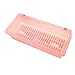 AIYoo Flatware Tray Organizer Kitchen Utensil Holder With Lid And Drainer Flatware Chests - Plastic Kitchen Cutlery Drawer Organizer Storage Container - Dust-proof anti-bacteria Silverware Trays Pink