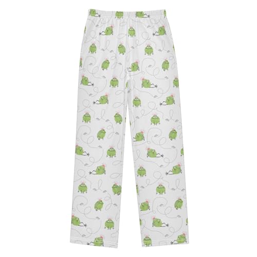 ZZXXB Frog Mosquito Boys Long Pants Soft Trousers Elastic Waist Kids Lounge Bottoms with Pockets S-XL