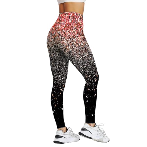 MJGkhiy Leggings Push Up Gimnasio Mujer Cintura Alta Pantalones Chándal Correr Ofertas Leggings Yoga Booty Leggings Running Pantalones Pilates Deportivos Jogging Leggins Entrenamiento Trekking, rojo,