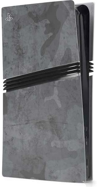 Skinit Decal Gaming Skin Compatible with PS5 Pro Console - Grey Street Camo Design