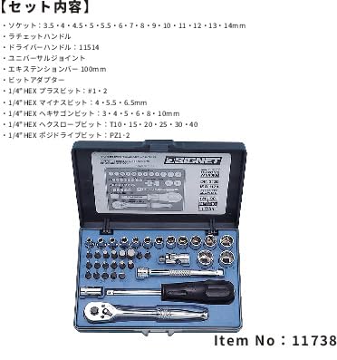 Amazon.co.jp: SIGNET(シグネット) 1/4ドライブ 38PC MM ソケット