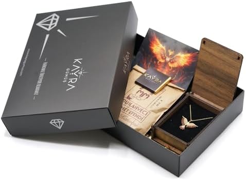 Kayra Mücevher Anka Kuşu Kolye - 14 Ayar Altın ve 925 Ayar Gümüş (Turuncu Gümüş) - Görsel 2