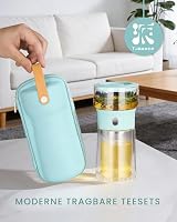 ZENS One-Touch Magic Teapot, Klein Teekanne Losen Teezubereiter, Blau – Ansicht 3