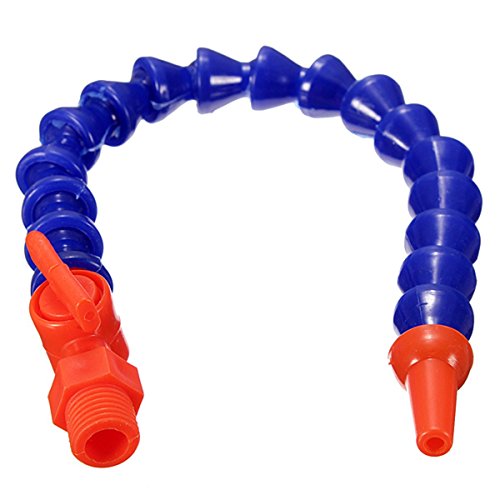 Haobase 1 Stücke Kunststoff Flexible Wasser Öl Kühlmittelschlauch Runde Düse mit Schaltventil 300mm