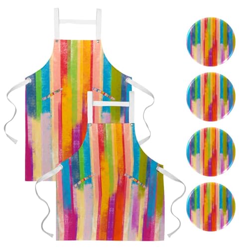 Tablier de cuisine pour nettoyage restaurant et bar lot de 2 pièces