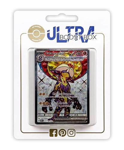 Salarsen ex 227/182 Full Art Téracristal Secrète - Ultraboost X Écarlate et Violet 4 - Faille Paradoxe Coffret de 10 Cartes Pokémon Françaises