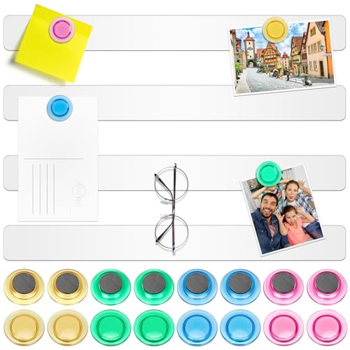 Wukong Magnettafel Memotafel, Selbstklebend Magnetleisten mit 16 Stück Whiteboard Magnete für Büro, Pinnwand, Fotowand, Dokumente und Kühlschrank (Weiß, 4P) Wukong Magnettafel Memotafel, Selbstklebend Magnetleisten mit 16 Stück Whiteboard Magnete für Büro, Pinnwand, Fotowand, Dokumente und Kühlschrank (Weiß, 4P)