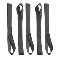 5 Stück Zurrschlaufen - Schlaufen 30 cm Doppelschlaufen Rundschlinge Halteband zur Befestigung bei Transport Motorrad, Ladungssicherung