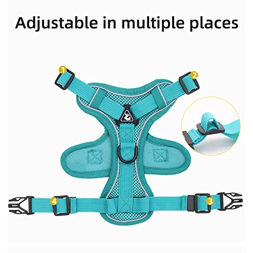 Amogato Cat Harness And Leash Set-Outdoor Walking Escape Safety Cat Vest, Adjustable Soft Kitty Vest, With Cat Reflective Strip, L,Green #TOP6