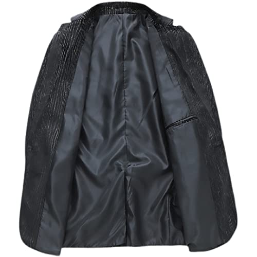 Veste Luxe Suits for Men Blazer Striped Slim Casual Social Business Jacket3